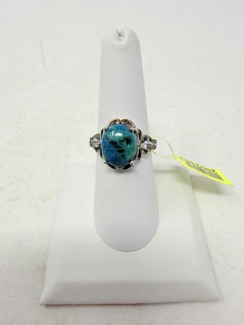 Shop LC Table Mountain Shadowkite/White Topaz Size 7 Ring Sterling Silver 5566